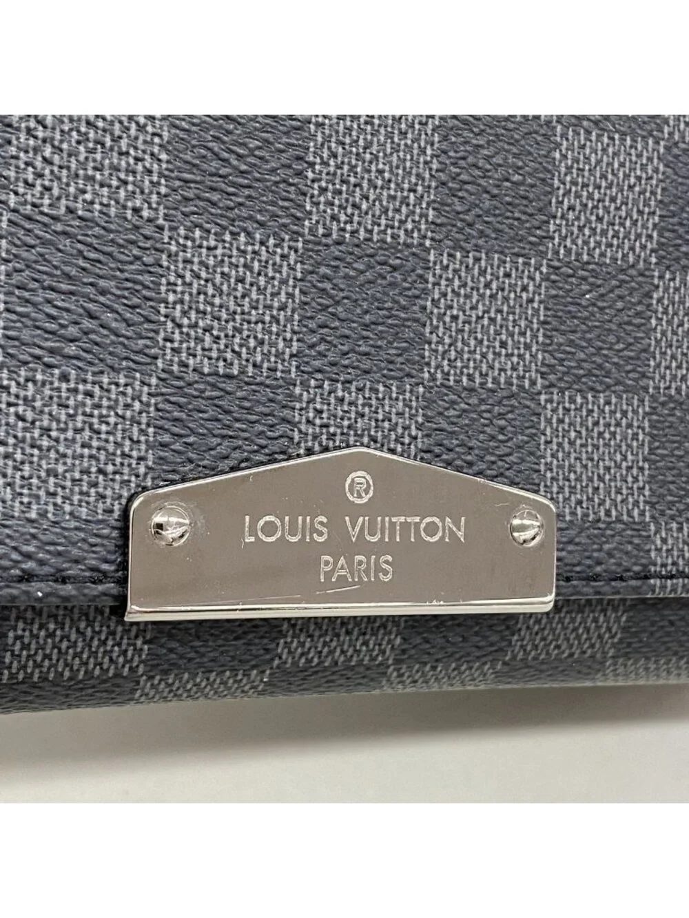 Louis Vuitton Shoulder Bag Damier Graphite District PM Black Gray